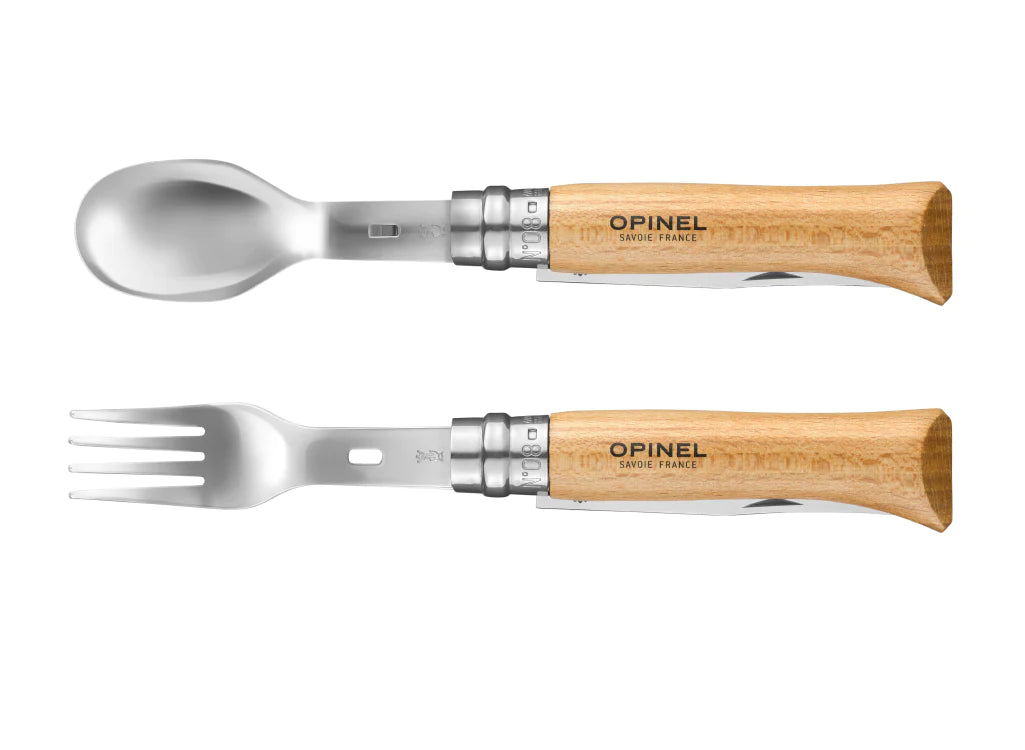 Opinel No.8 Pocket Knife and Picnic+ Spork Set (10010407633089)