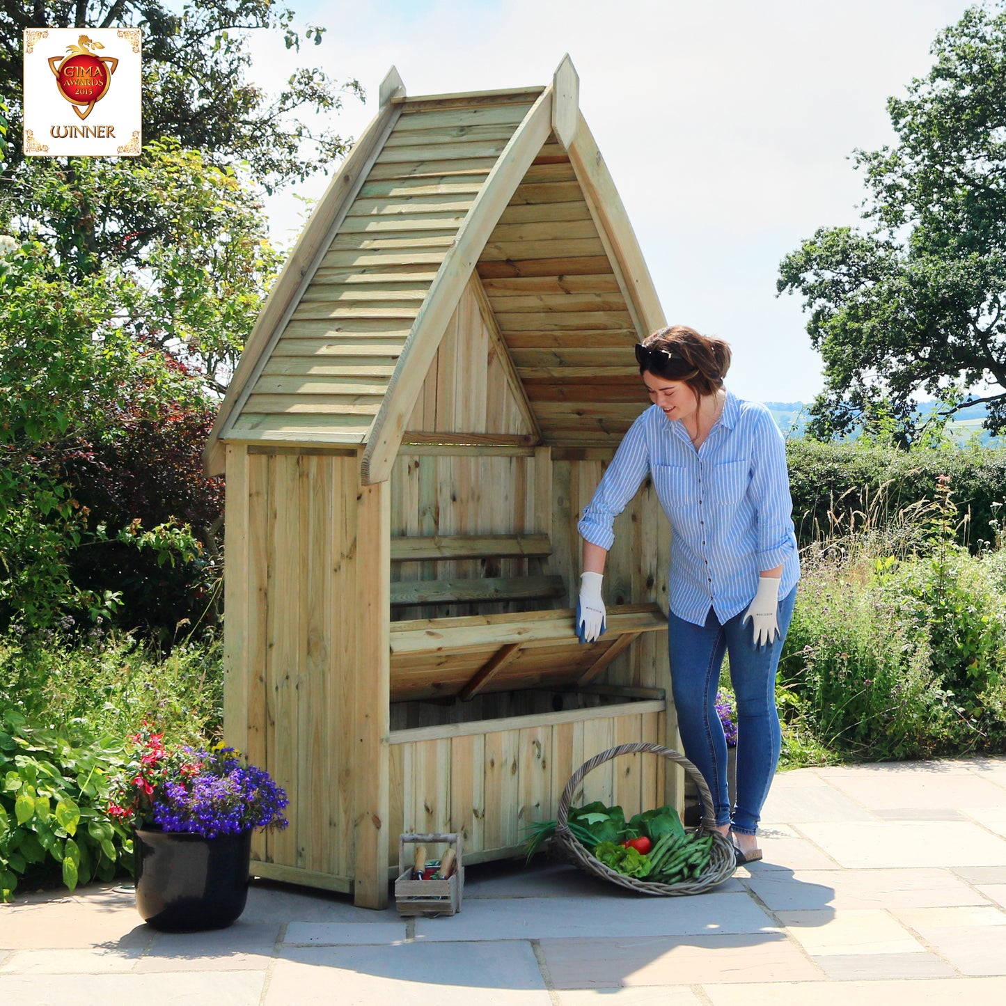 Cheltenham Arbour with Storage Box (7713163706561)