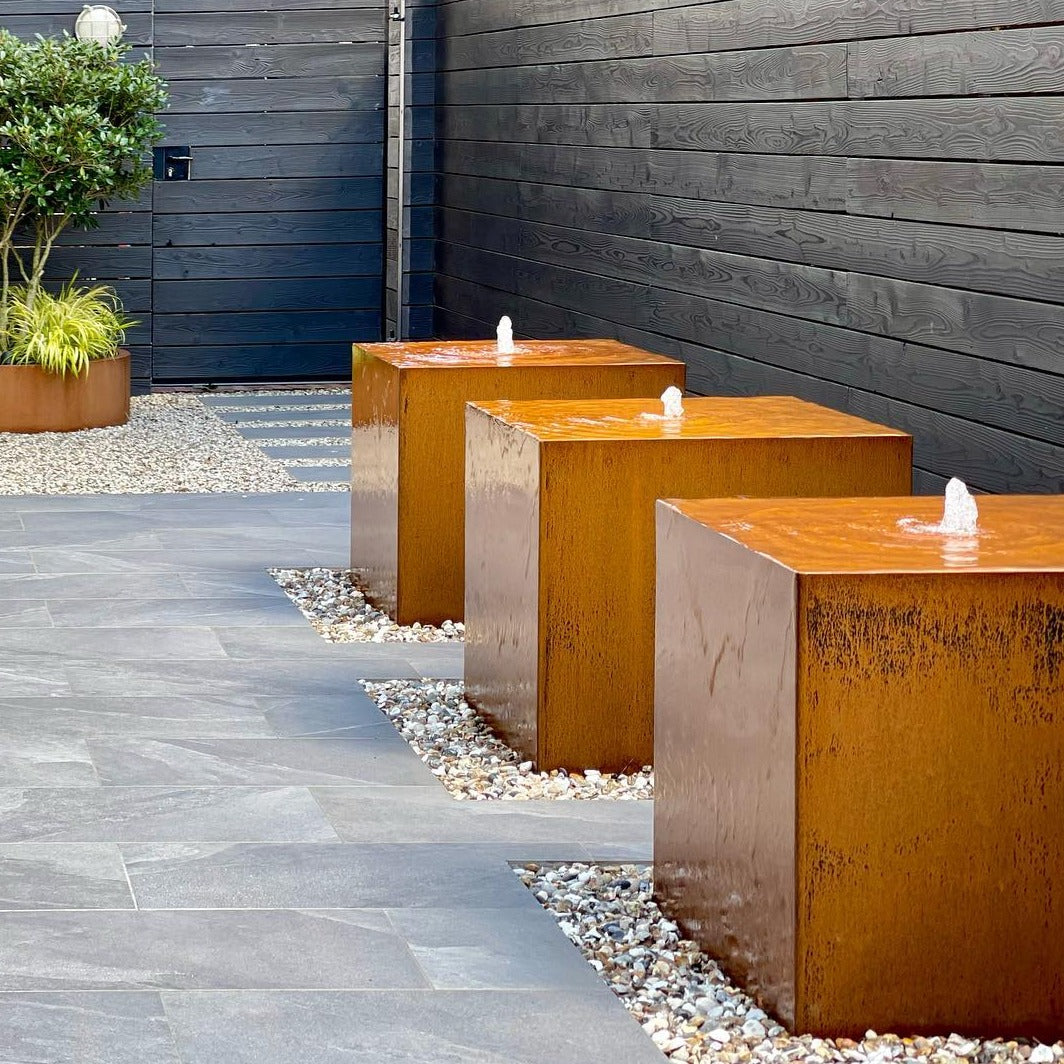 Corten Steel Water Block (7642263814337)
