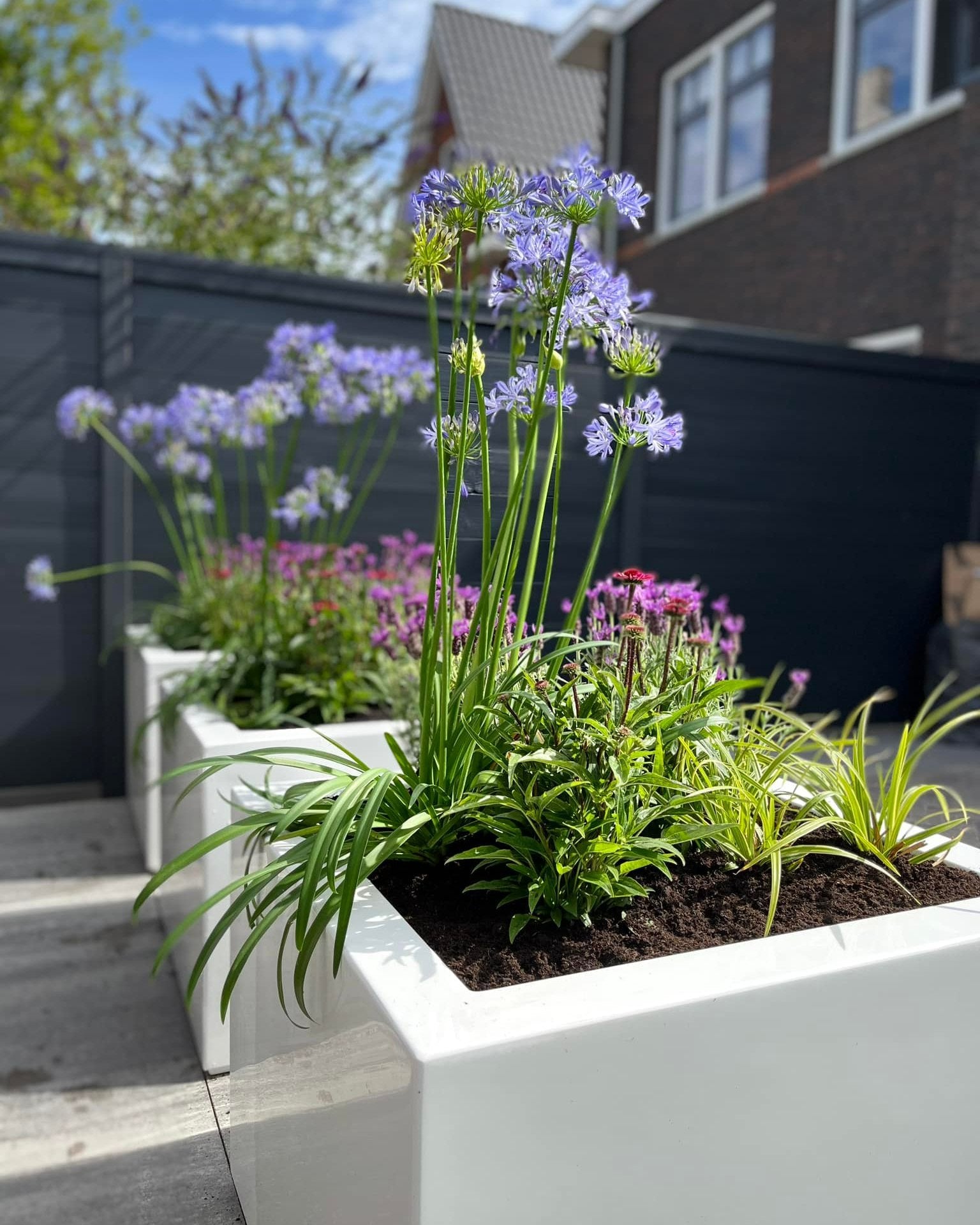 Fibreglass Carrez Tower Planter (15016976482689)