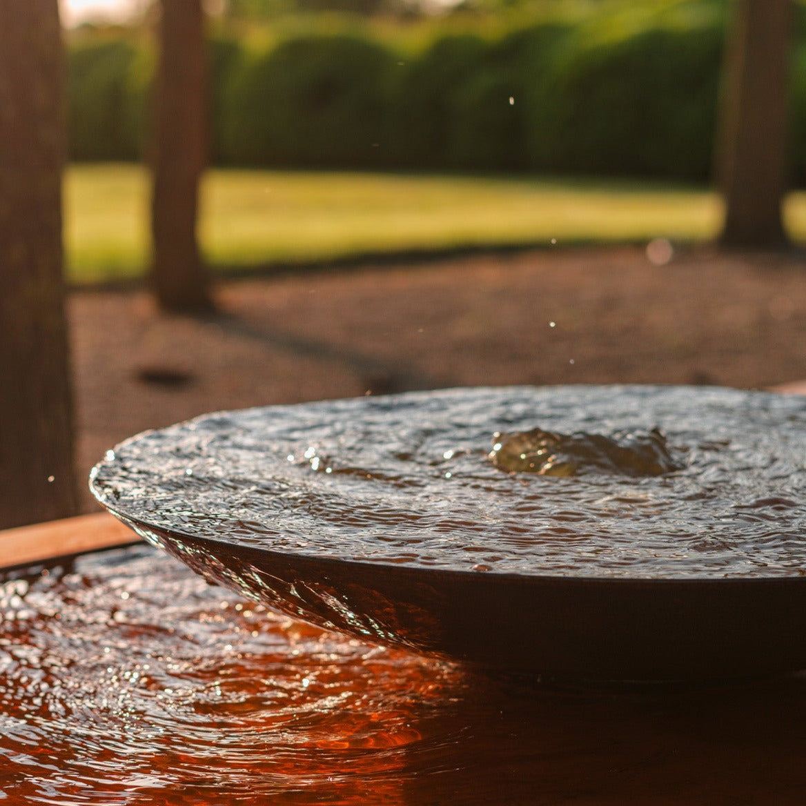Corten Steel Rectangular Water Bowl Table (7570266456257)