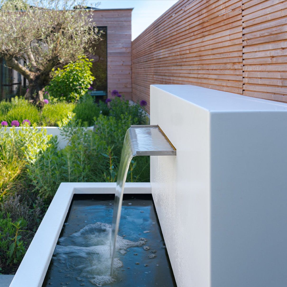 Fixed Aluminium Pond Wall With Blade Waterfall (15020202787201)