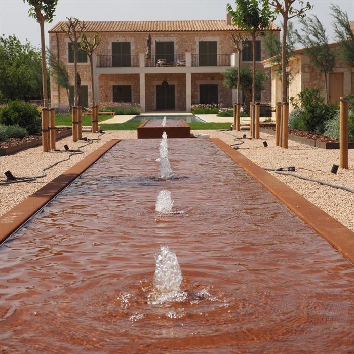 Corten Steel Rectangular Water Table (5473935556772)