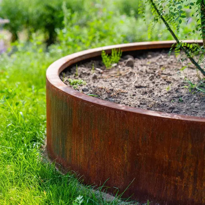 Scampston Corten Steel Cylindrical Planter (7656361722049)