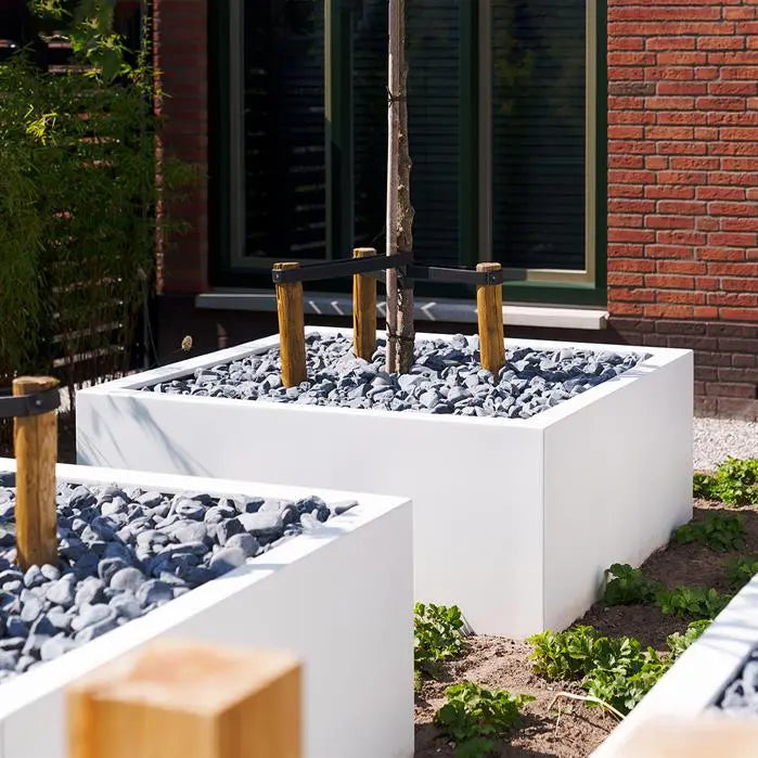 Fibreglass Square Carrez Planter (15020099338625)