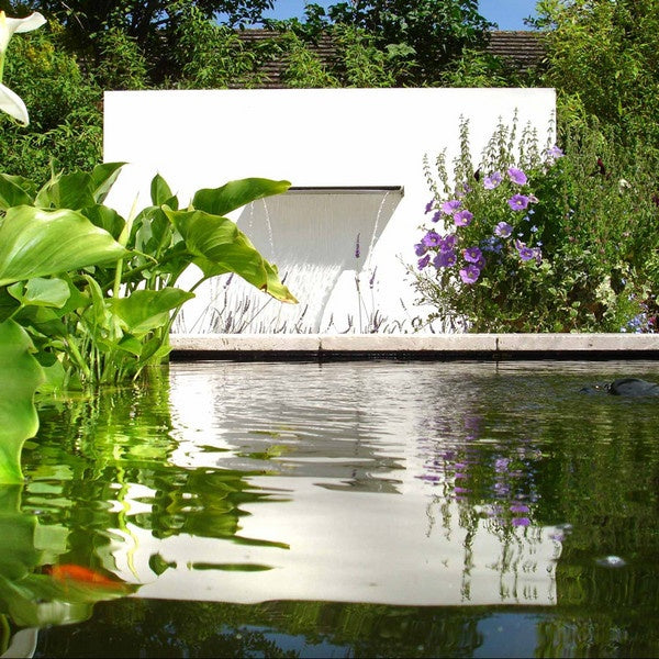 Freestanding Aluminium Pond Wall With Blade Waterfall (10136982913217)