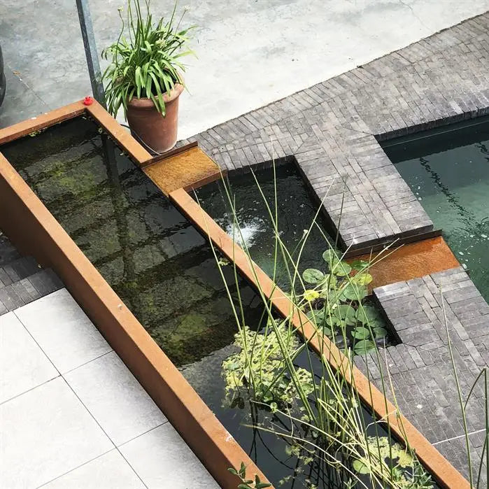 Urban Grow Corten Steel Rectangular Pond (7570334744769)