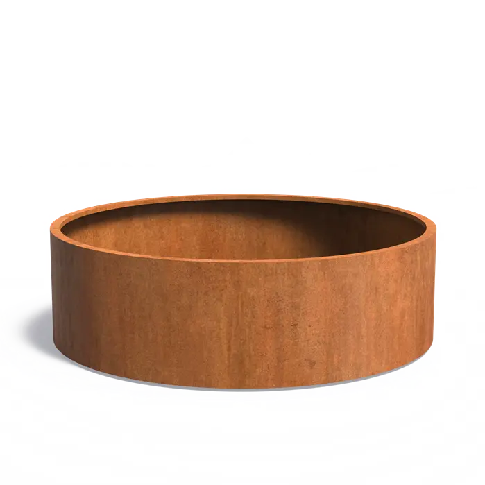 Corten Steel Circum Cylinder Planter