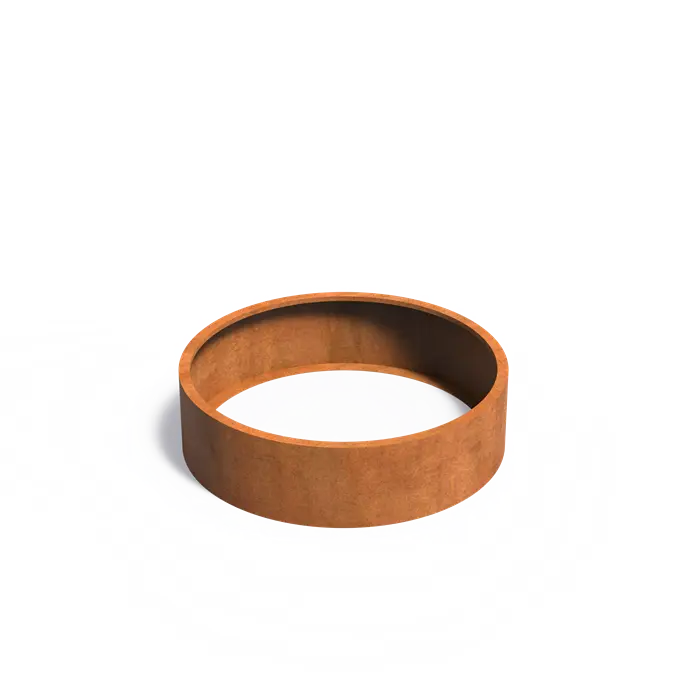 Corten Steel Circum Bottomless Cylinder Planter