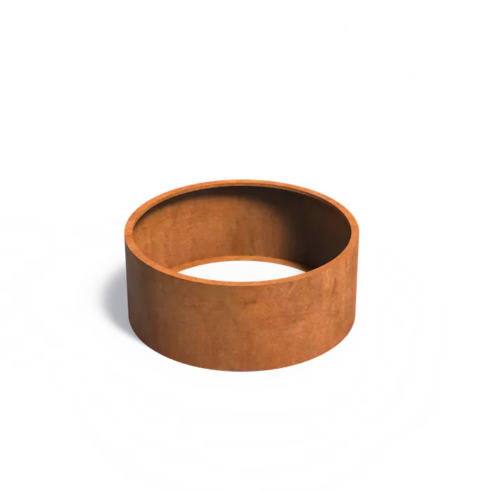 Corten Steel Circum Bottomless Cylinder Planter