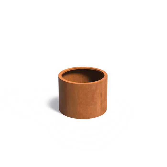 Corten Steel Circum Bottomless Cylinder Planter