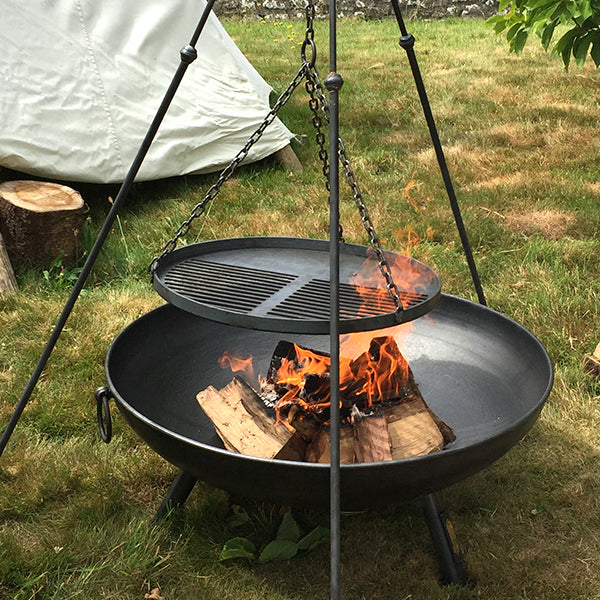 Long Leg Tripod Cooking Rack with Suspended Grill (7708150857921)