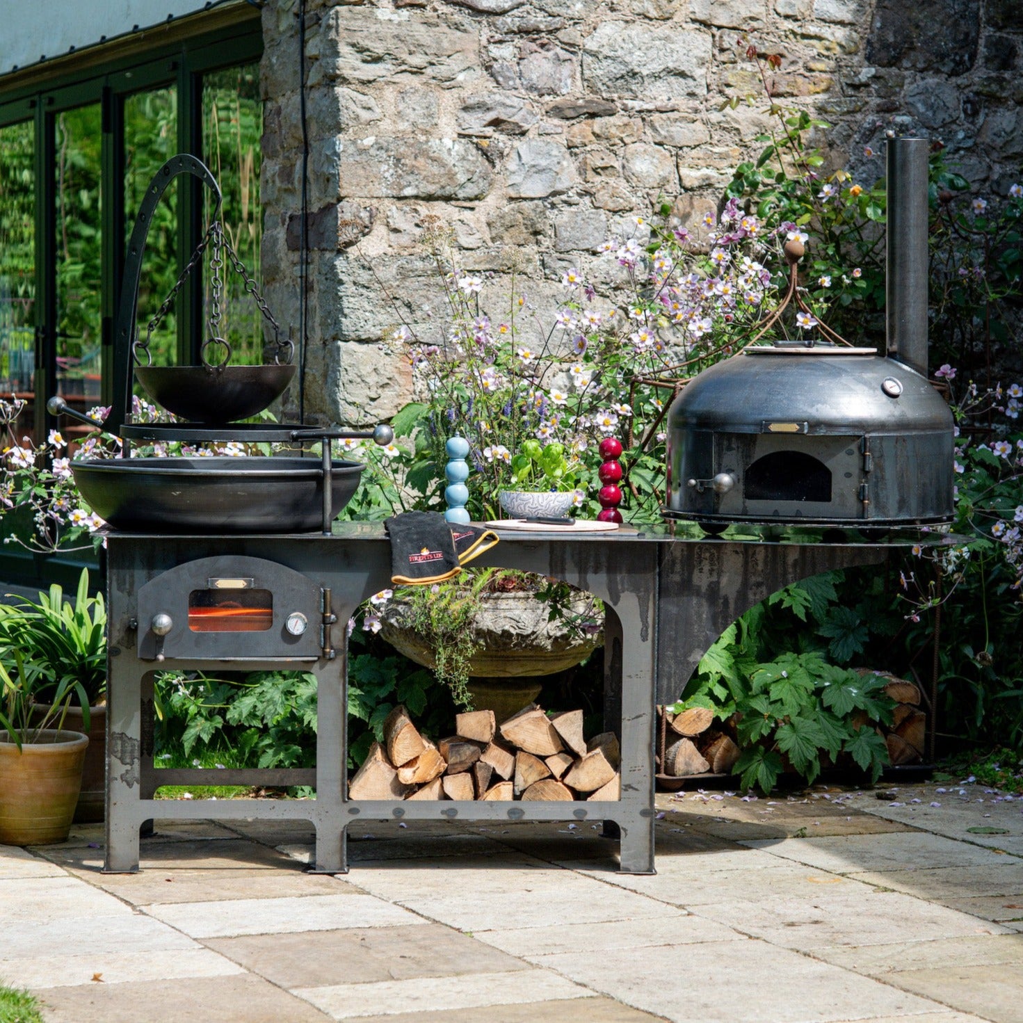 Complete outdoor kitchen with dome oven – Urban Grow UK Ltd
