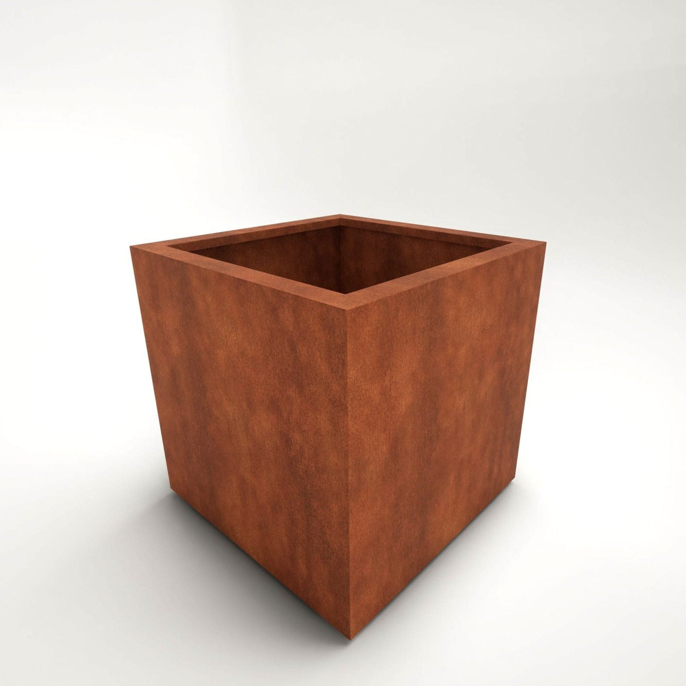 Urban Grow Corten Steel Box Cube Planter (7649133101249)