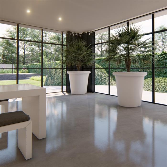 Coated Steel Tube Planter (10139475640513)