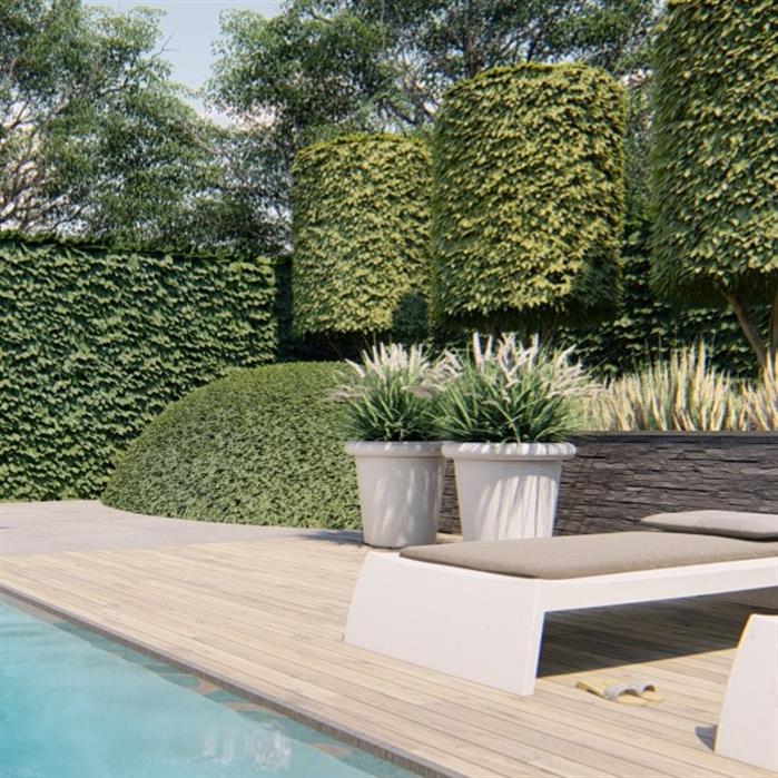 Coated Steel Tube Planter (10139475640513)