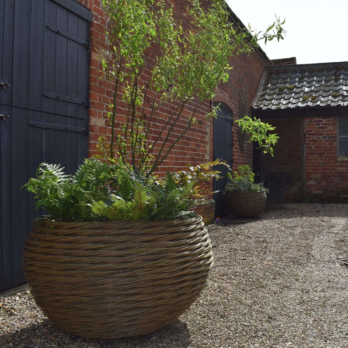 Small Woven Willow Round Planter (15038401905025) (15038517019009) (15065096028545) (15065098715521)