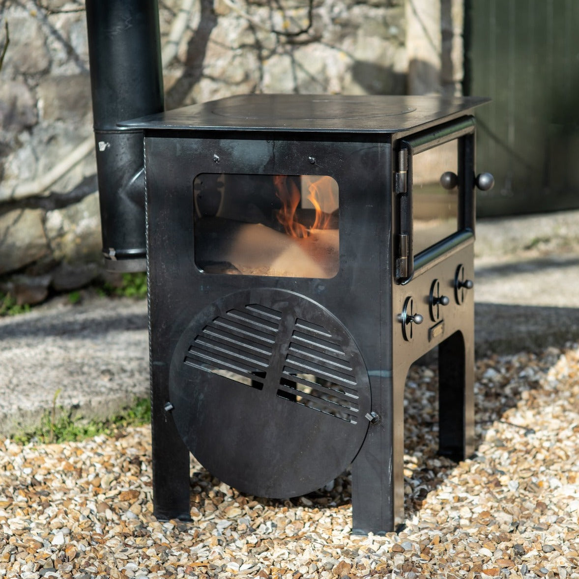 Medium Outdoor Wood Burner BBQ Kitchen (10150221021377)