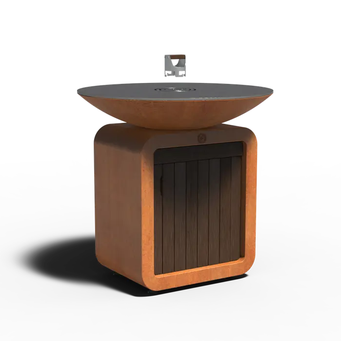 Corten Steel Seare Halo Piezo Plancha Gas Grill