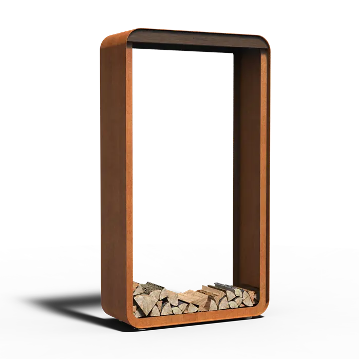 Corten Steel Upright Serra Log Store