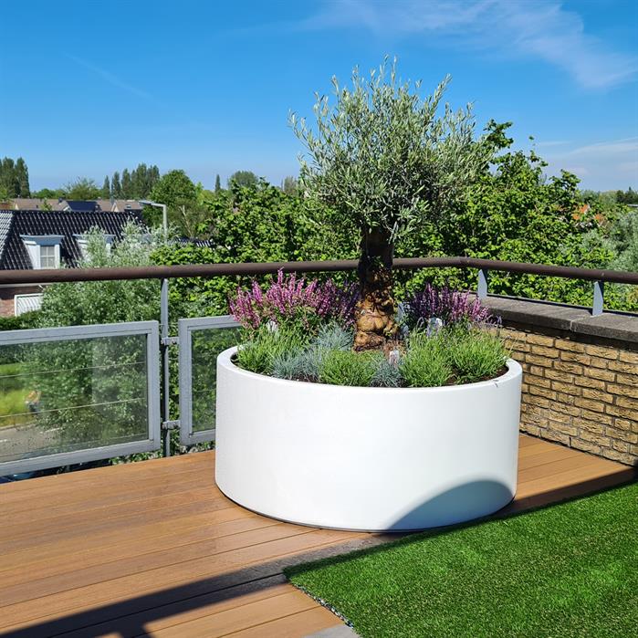 Adezz Circum Aluminium Cylinder Planter (10145224720577)