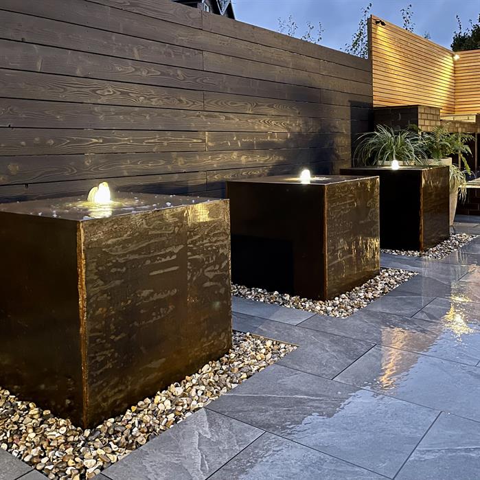 Corten Steel Water Block (7642263814337)