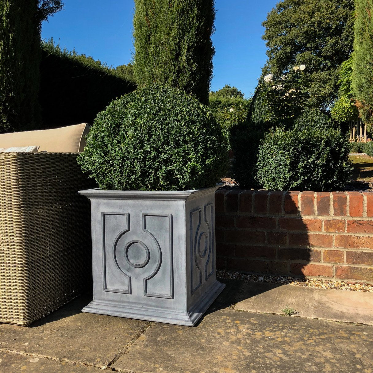 Belgian Circle Galvanised Steel Planter (10175550423233)