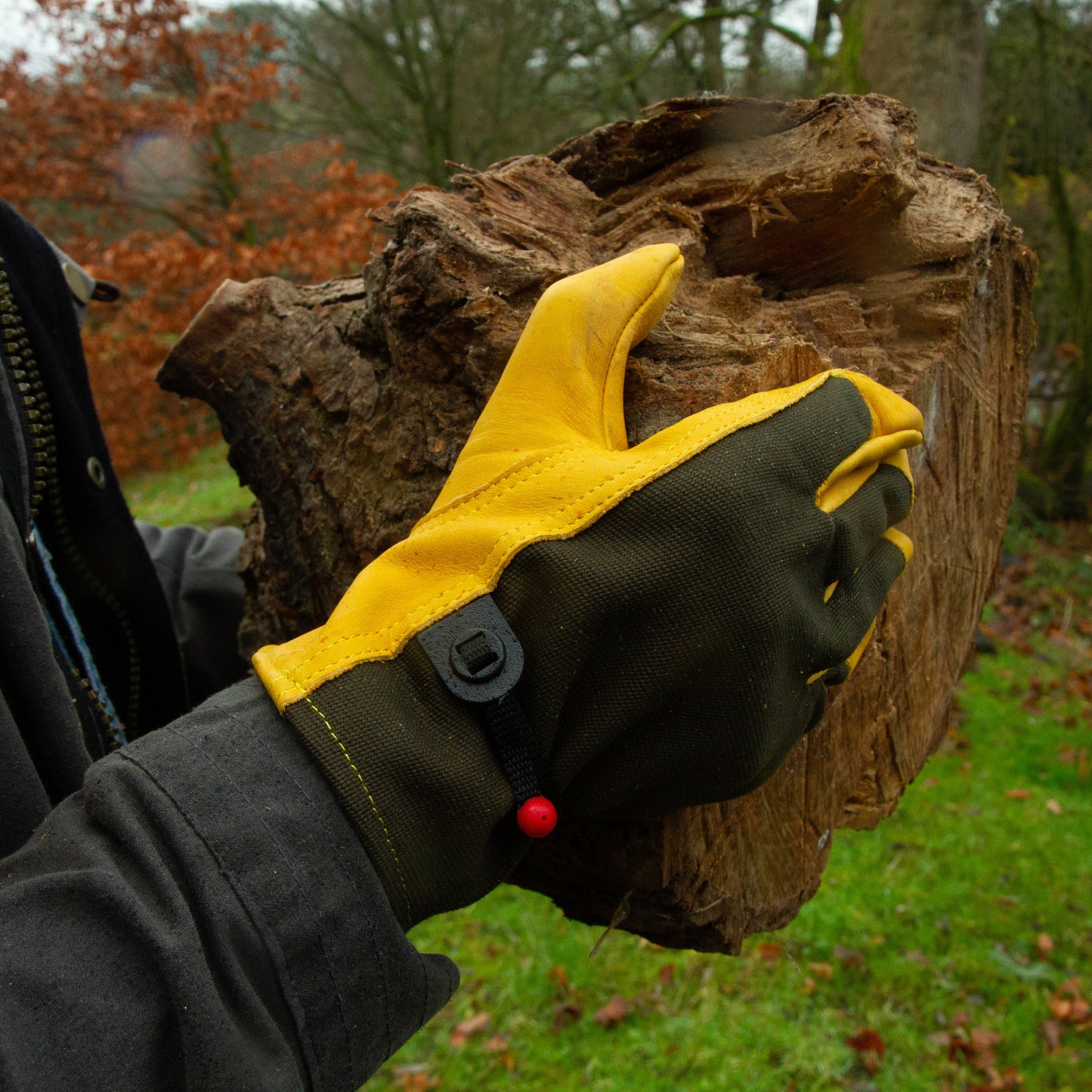 All Purpose Saddle Tan Canvas Leather Gloves
