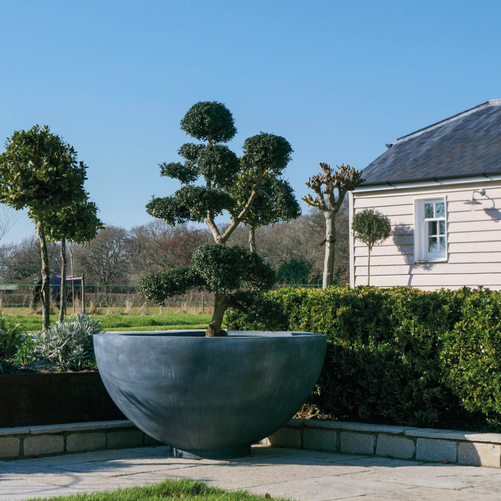 Luna Galvanised Steel Planter (10174923473089)