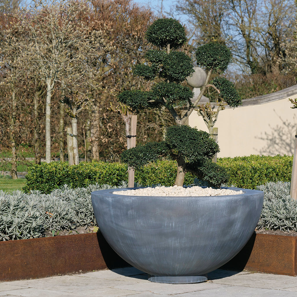 Luna Galvanised Steel Planter (10174923473089)