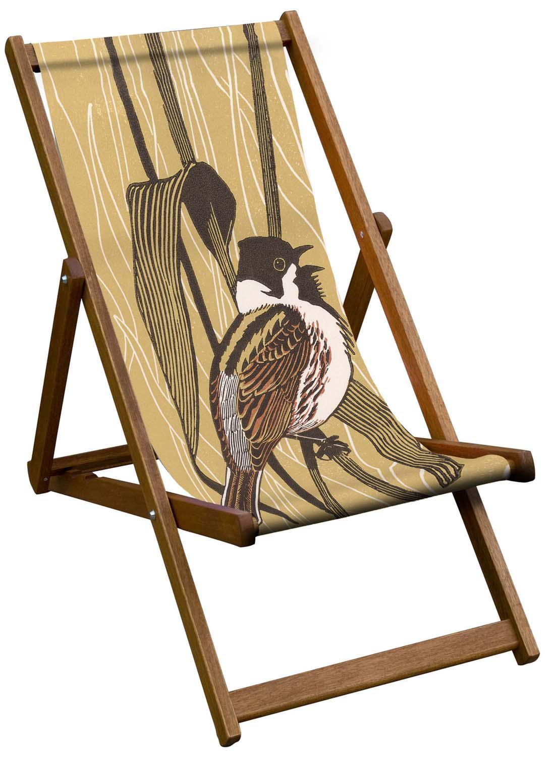 Oiled Birch Garden Deckchair Robert Gilmore Collection (7685364449473)