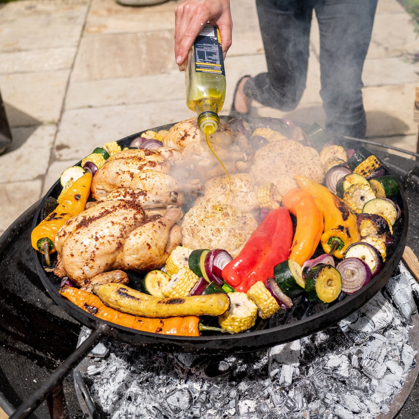 Plain Jane Fire Bowl with BBQ Rack (7707780088001)