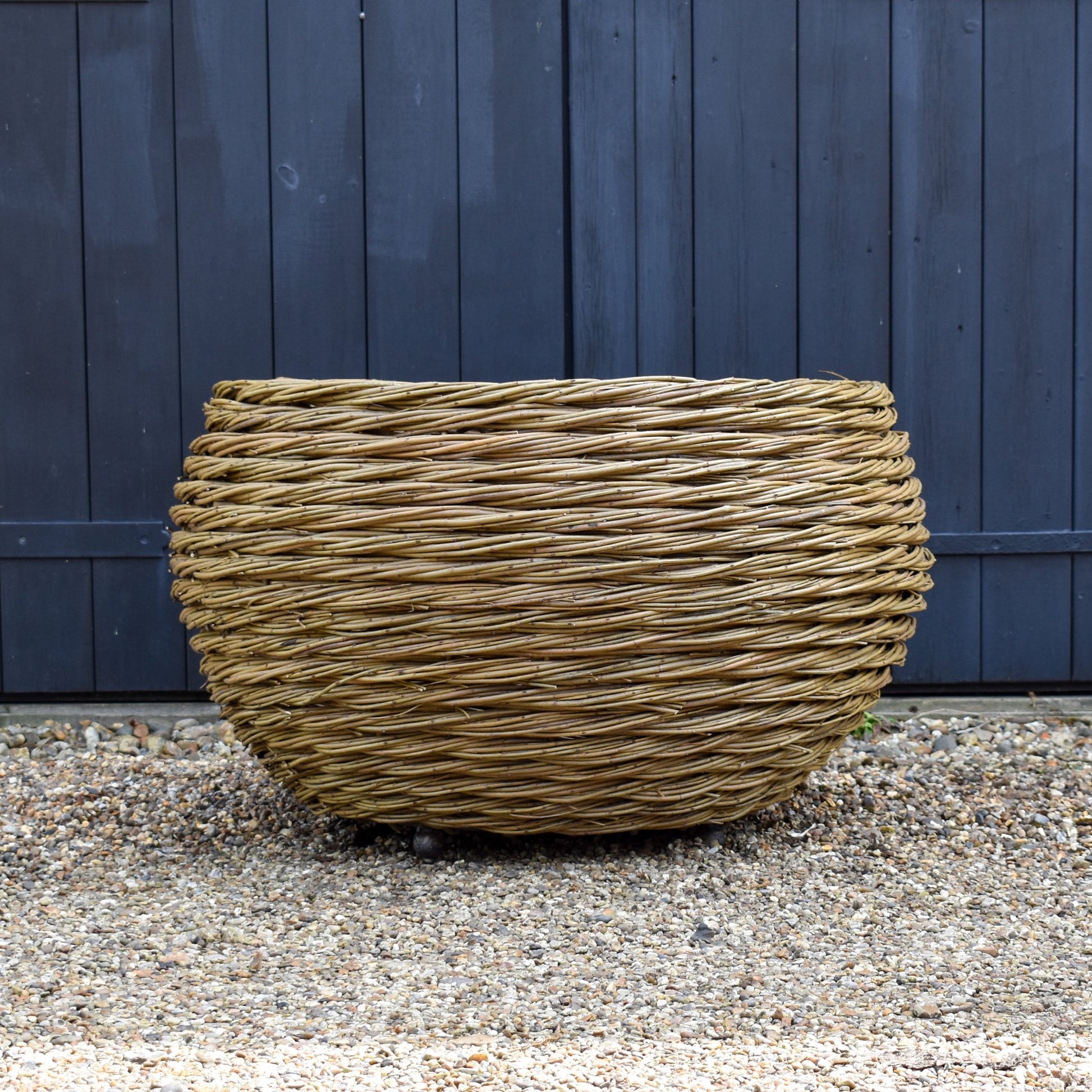 Medium Woven Willow Round Planter (15038517019009)