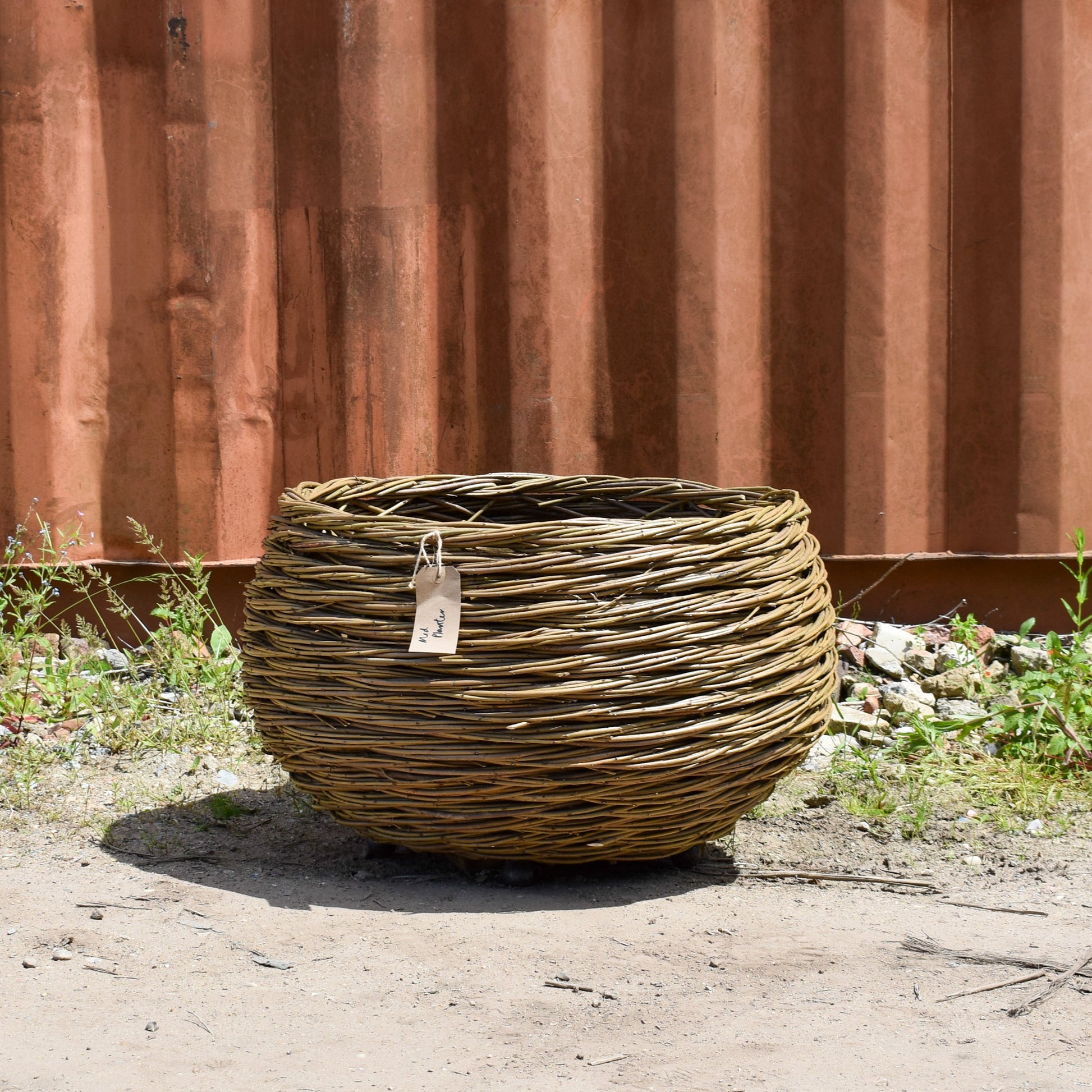 Small Woven Willow Round Planter (15038401905025) (15038517019009)