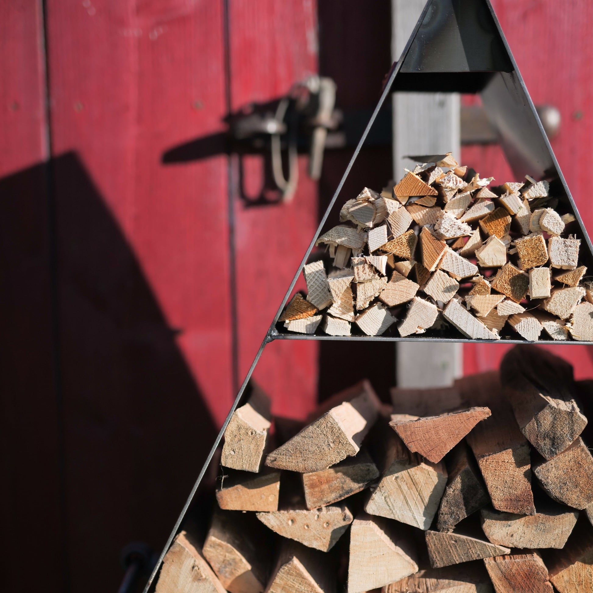 Steel Pyramid Triangular Log Store (7707190722753)