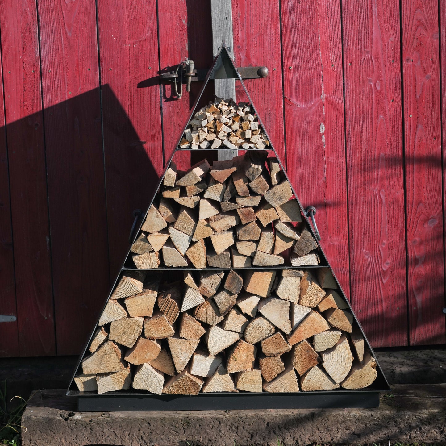 Steel Pyramid Triangular Log Store (7707190722753)
