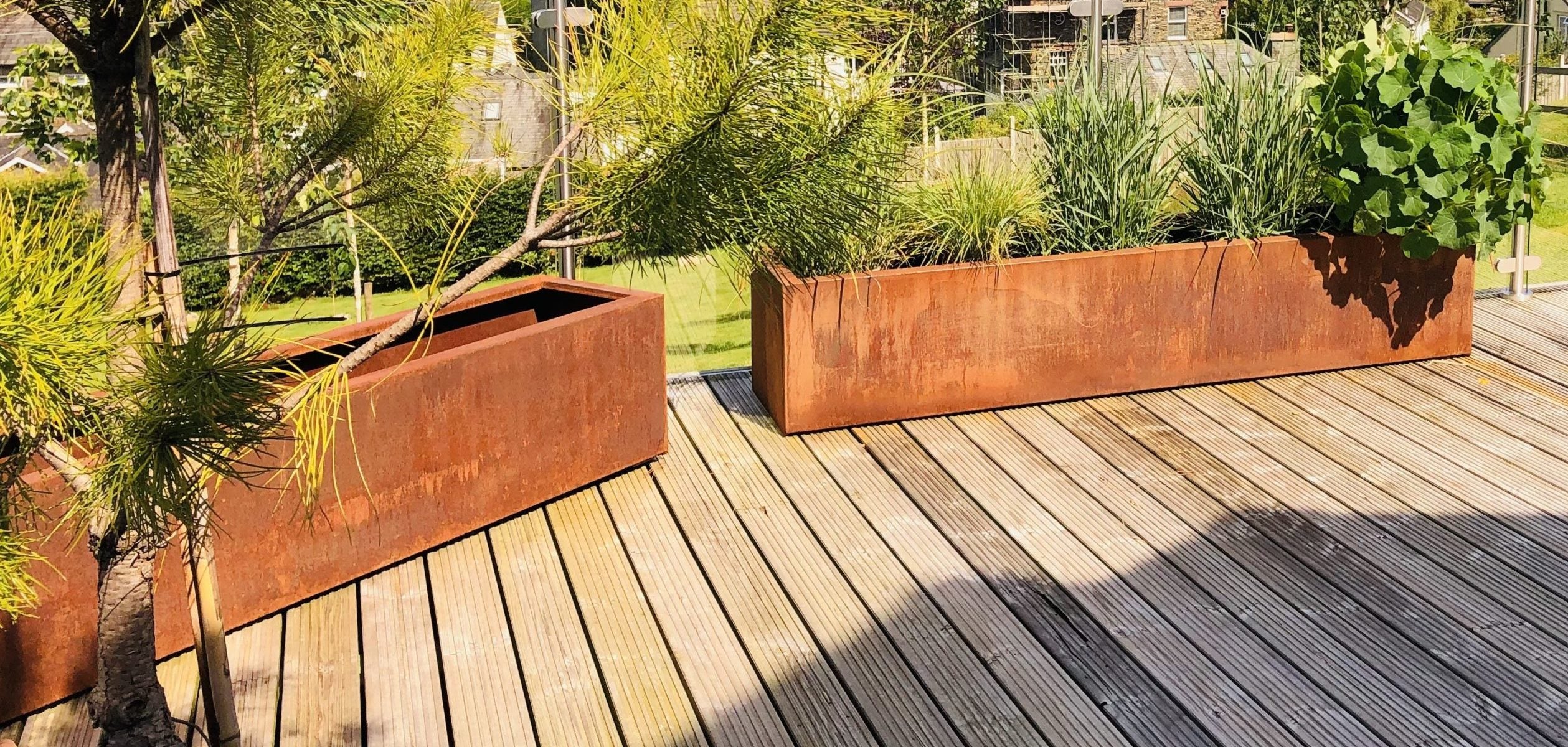 British Corten Steel Planters