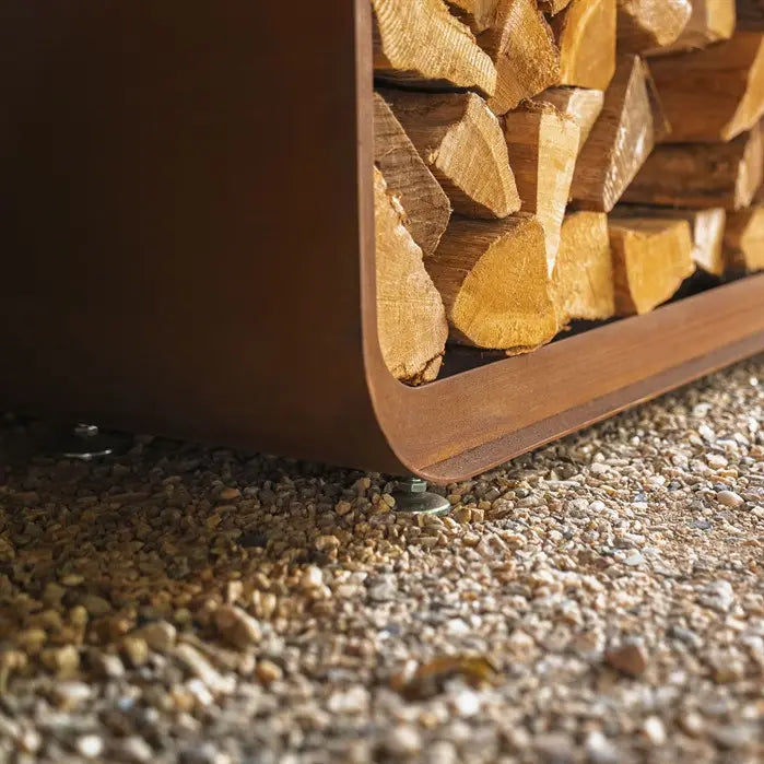 Corten Steel Upright Serra Log Store