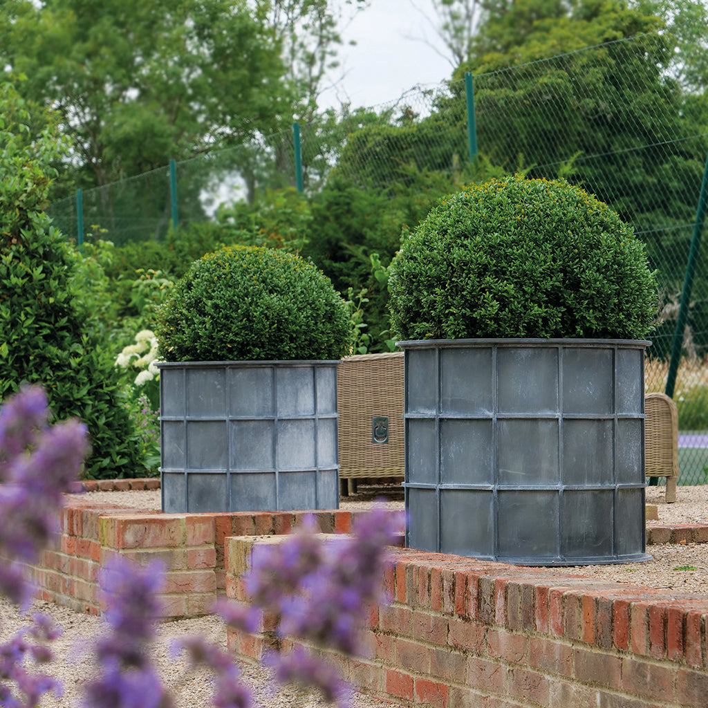 Sienna Round Galvanised Steel Planter (10175659507905)