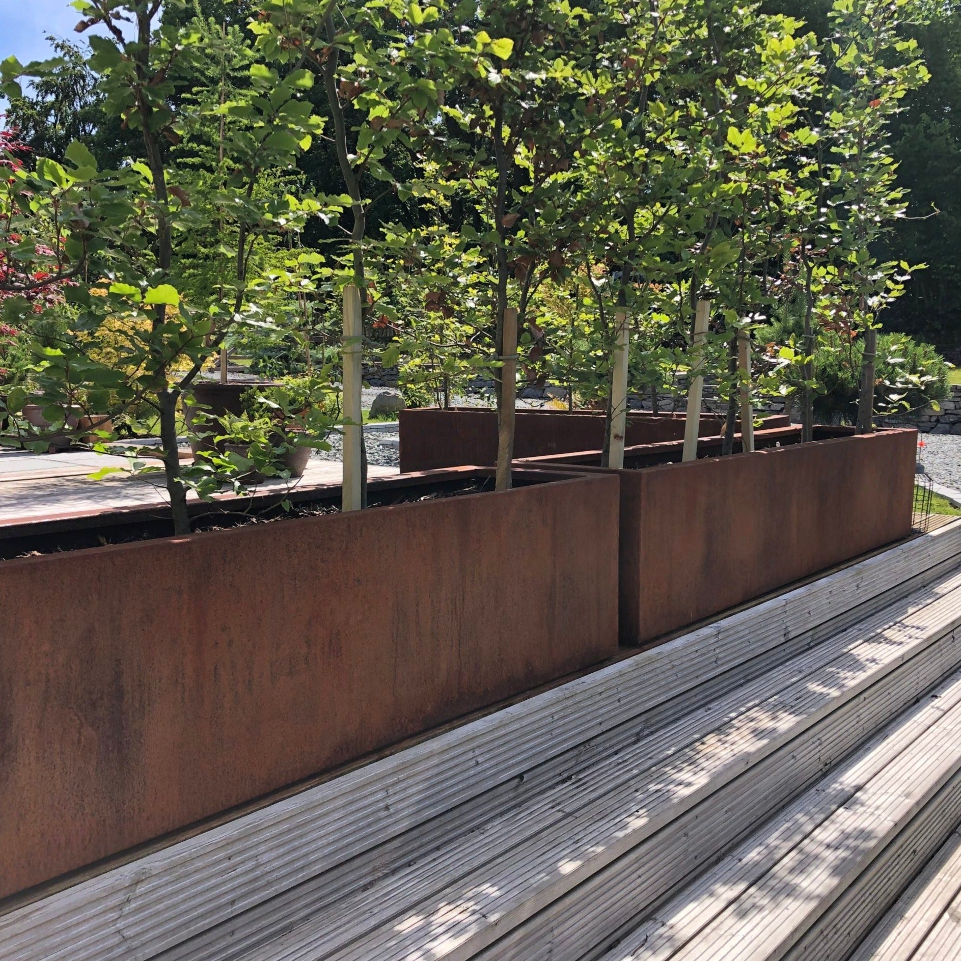 Corten Steel Trough Planter (7655894581441)