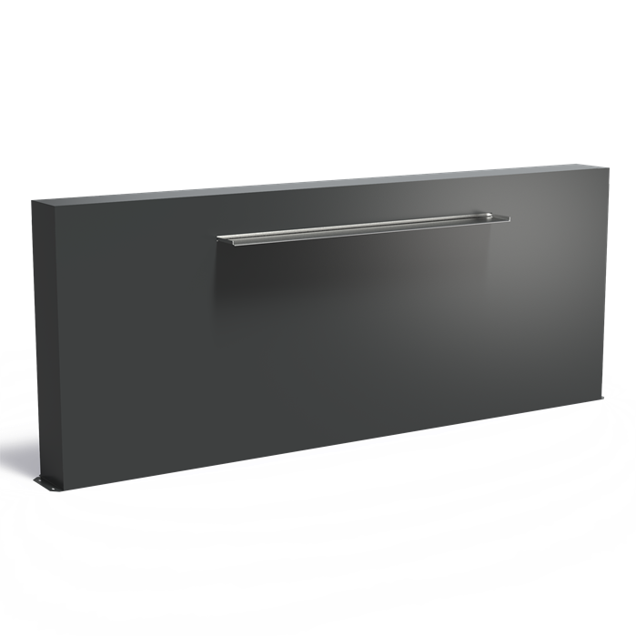 Freestanding Aluminium Pond Wall With Blade Waterfall (10136982913217)