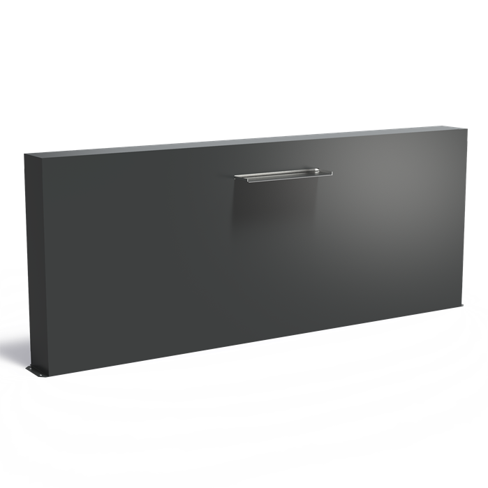 Freestanding Aluminium Pond Wall With Blade Waterfall (10136982913217)