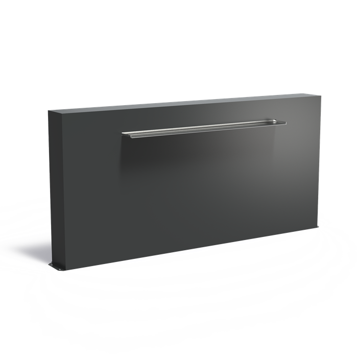 Freestanding Aluminium Pond Wall With Blade Waterfall (10136982913217)