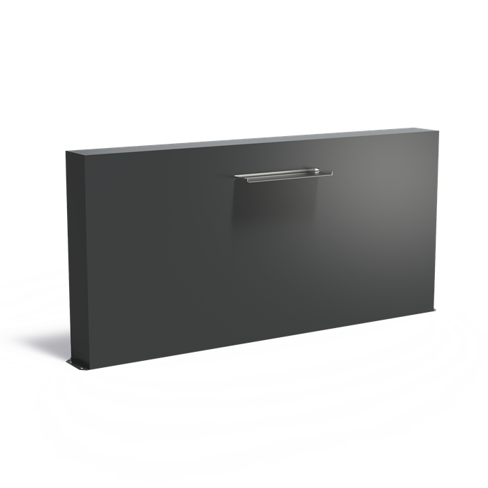 Freestanding Aluminium Pond Wall With Blade Waterfall (10136982913217)