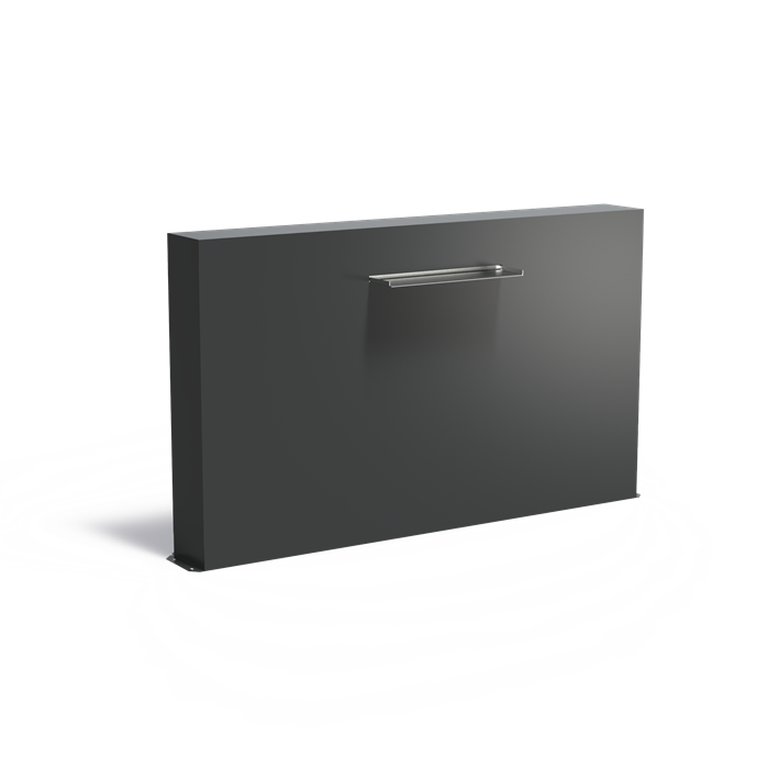 Freestanding Aluminium Pond Wall With Blade Waterfall (10136982913217)