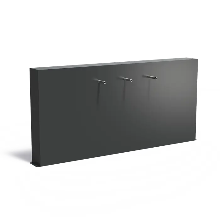 Freestanding Aluminium Pond Wall With Spouts (15021138805121)
