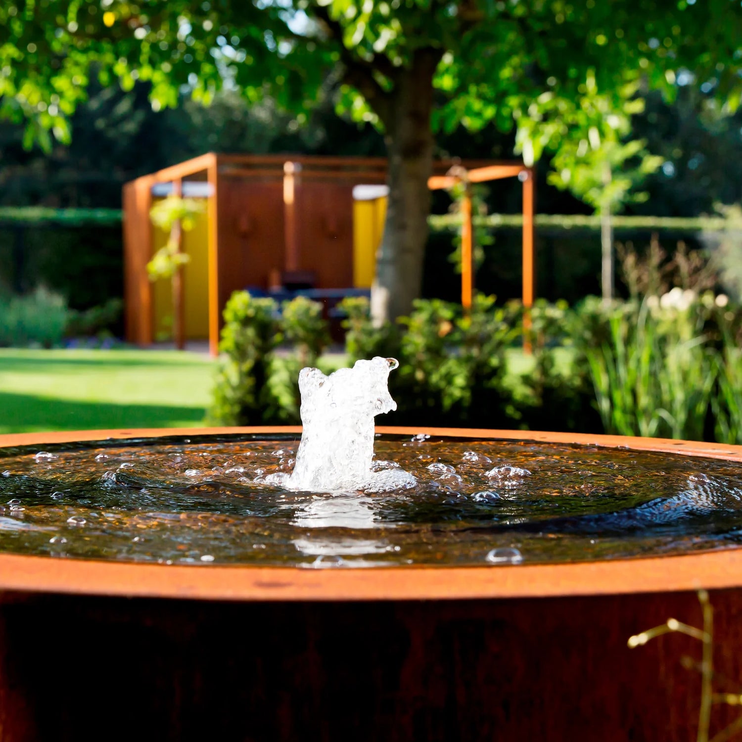 Adezz Corten Steel Circular Water Table