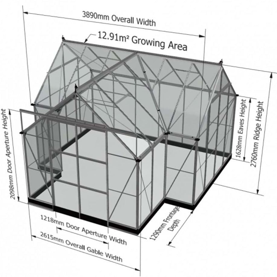 Halls Garden Room Greenhouse (6229071102145)
