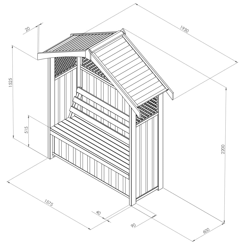 Hampshire Arbour with Storage Box (7714116927681)