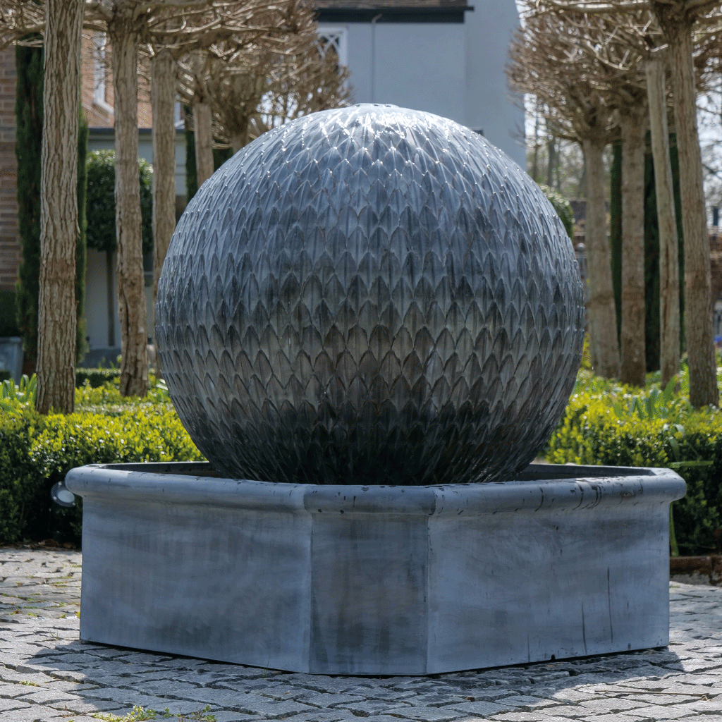 Octagonal Leaf Ball Water Fountain (10172244132033)